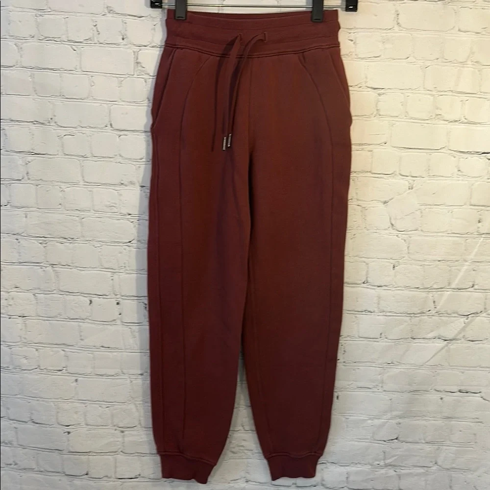 Lululemon Rust Red Jogger Pants